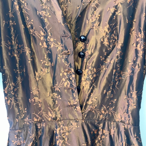 1950s Brown cocktail dress - Picture 6 of 11